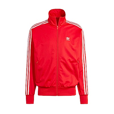 Adidas FBIRD TT [IJ7060] 男 立領 外套 運動 經典 復古 休閒 寬鬆 拉鍊口袋 基本款 紅