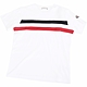 MONCLER MAGLIA 童裝 側徽章白色條紋短袖棉質TEE T恤 product thumbnail 1