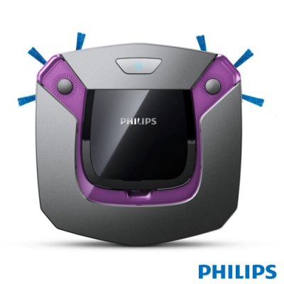 飛利浦 PHILIPS 超薄濕拖掃地機器人(FC8796)加贈原廠濾網、側刷、清潔墊