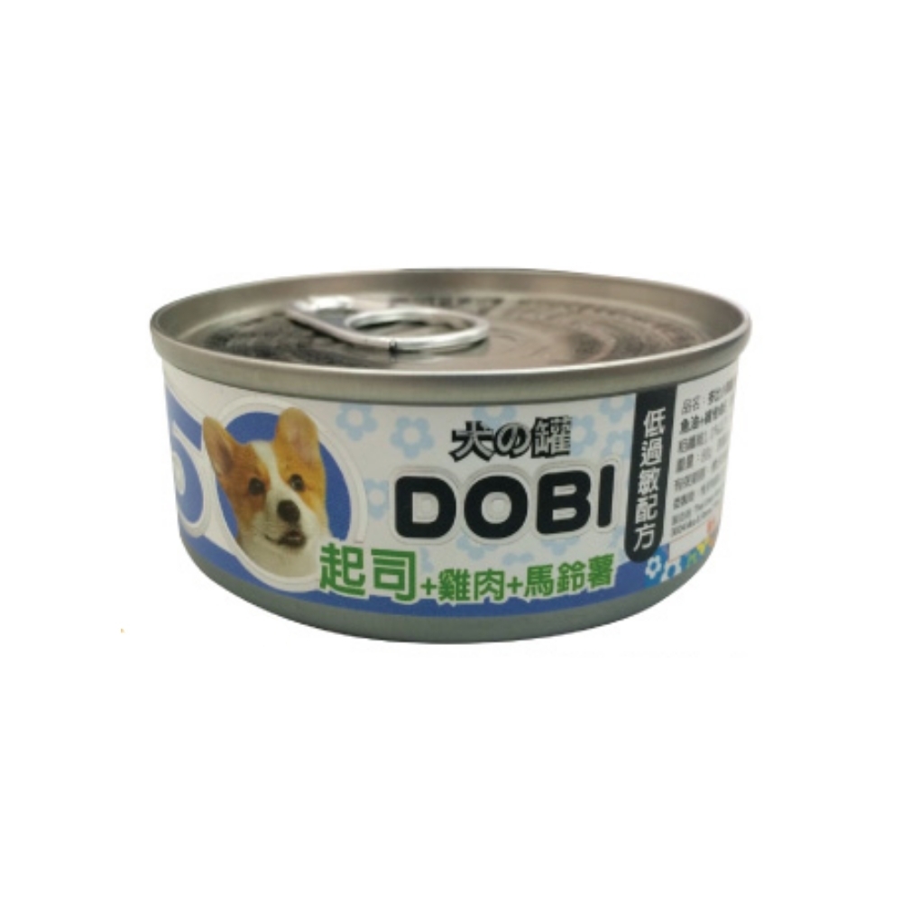 多比DOBI 小狗罐(5號)-起司+雞肉+馬鈴薯 80g