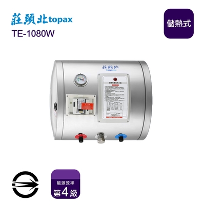 〈全省配送〉莊頭北TE-1080W 儲熱式8加侖橫掛電能熱水器