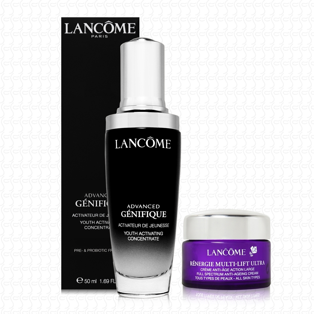 LANCOME蘭蔻 超未來肌因賦活露50ml(贈超緊顏白金淡斑霜15ml)