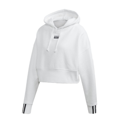 adidas 帽T Cropped Hoodie 短版 女款