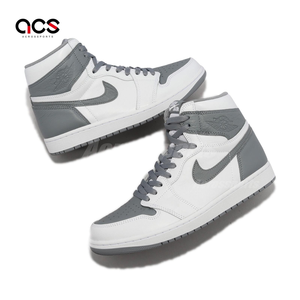 Nike Air Jordan 1 Retro High OG 男鞋白灰高筒Stealth 1代555088-037