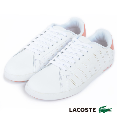 LACOSTE 女用休閒鞋-粉橘