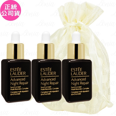 ESTEE LAUDER 雅詩蘭黛 特潤超導全方位修護露(15ml)(滴管式)*3旅行袋組(公司貨)