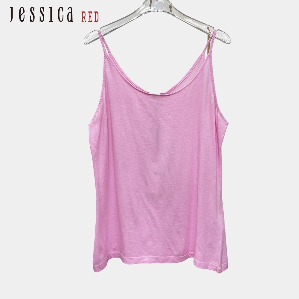 JESSICA RED - 純棉舒適輕薄百搭吊帶背心823165（粉）