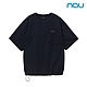 【nau】Seersucker吸排短袖上衣(海軍藍)-透氣T恤 機能 環保 上衣|NUCB1NC501 安孝燮 中性款 product thumbnail 1