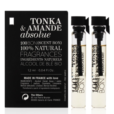 100BON TONKA ET AMANDE ABSOLUE 東加豆&杏仁香精 針管 1.2ml* 2入