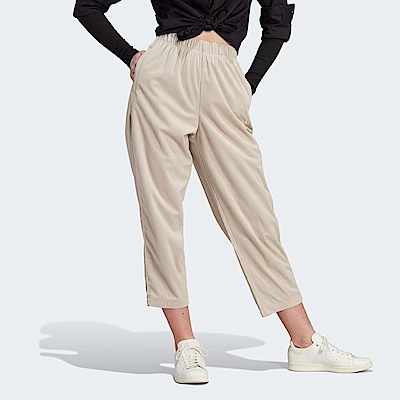 Adidas Pant IM4313 女 長褲 運動 經典 復古 三葉草 休閒 燈芯絨 寬鬆 中腰 舒適 米白