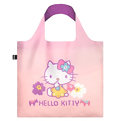 LOQI 購物袋-三麗鷗授權 (Hello Kitty 北歐粉紫 KT10)