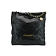 二手品 Chanel 22 Bag 菱格紋小牛皮肩背包-大(AS3262-黑) product thumbnail 1