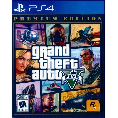 GTA5 俠盜獵車手5 豪華版 grand theft auto V FIVE PREMIUM EDITION - PS4 中文美版