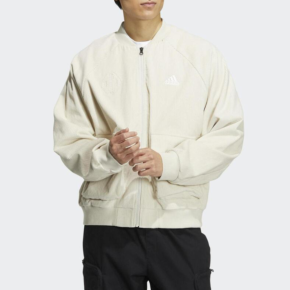 Adidas ST CORD WVJKT [HR4446] 男 外套 燈芯絨 柔軟 舒適 美式 夾克 亞洲尺寸 米