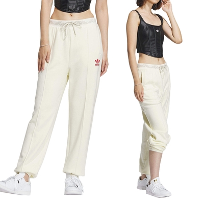 Adidas Track Pant W 女 白色 休閒 運動 寬鬆 日常 長褲 IX4238