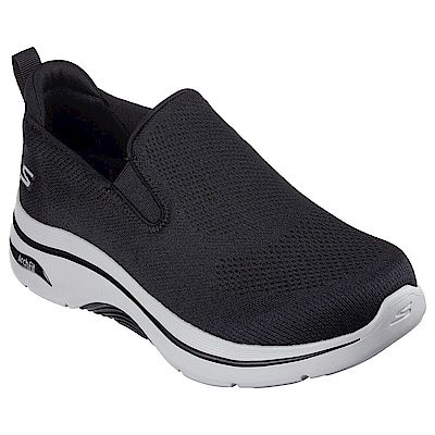 Skechers Go Walk Arch Fit 2.0 [216518BKGY] 男 健走鞋 休閒 穩定 支撐 黑灰