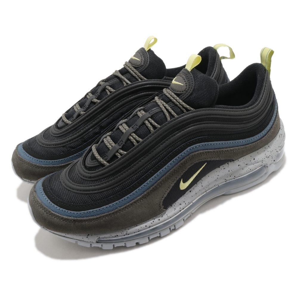 Nike 休閒鞋 Air Max 97 運動 男女鞋 經典款 氣墊 避震 反光 簡約 情侶穿搭 黑 灰 DB4611001