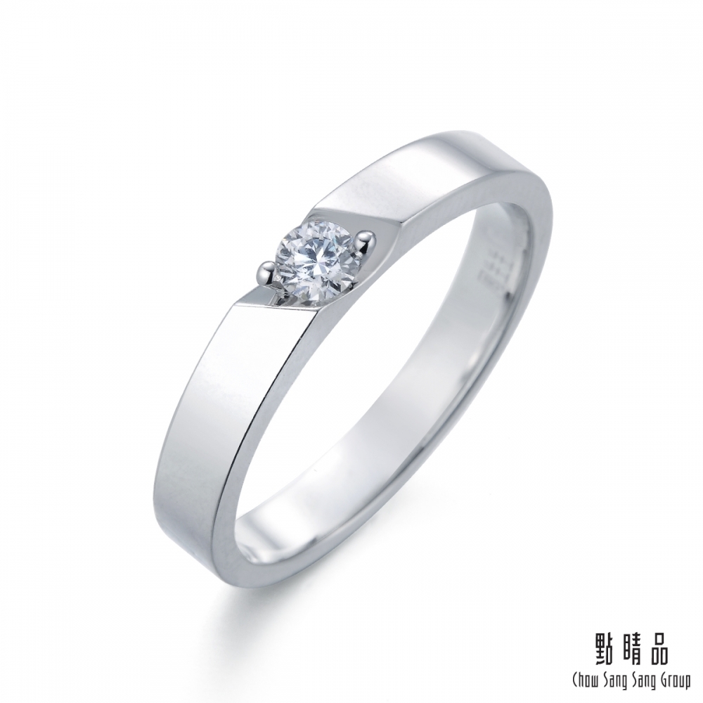 點睛品 Infini Love Diamond-婚嫁系列 鉑金鑽戒_港圍11