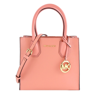 MICHAEL KORS MERCER手提/斜背三層兩用方包-中/柚粉