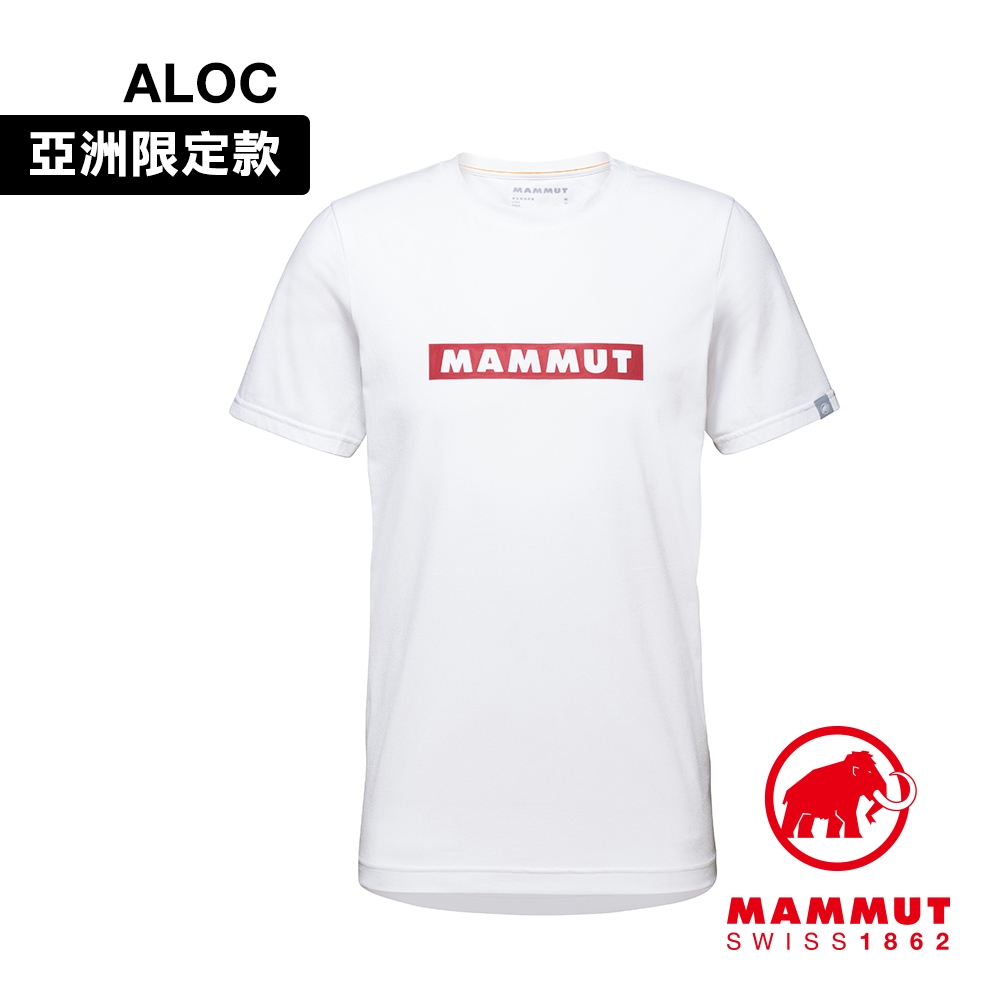 【Mammut 長毛象】QD Logo Print T-Shirt AF Men 輕便短T 男款 白/岩漿紅 PRT2 #1017-02011