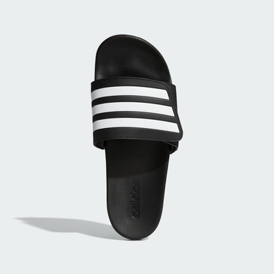 ADIDAS ADILETTE COMFORT ADJ 男女運動拖鞋-黑白-GZ8951