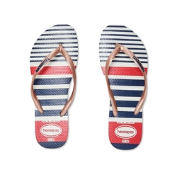 Havaianas Slim Nautical 女鞋 藍色 哈瓦仕 拖鞋 夾腳 人字拖 拖鞋 4137125-0445W