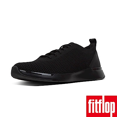 FitFlop FLEXKNIT LACE-UP SNEAKERS-靚黑