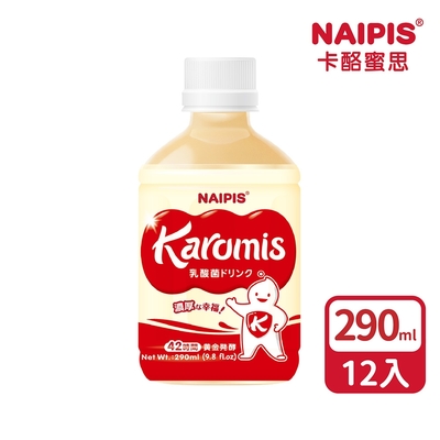 【NAIPIS】KAROMIS 卡酪蜜思 乳酸菌多多系列(290mlx12入) 原味/水蜜桃