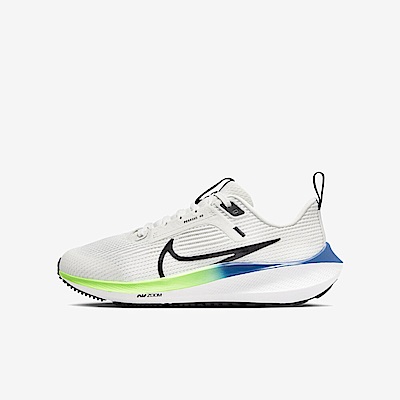 Nike Air Zoom Pegasus 40 GS [DX2498-006] 大童 慢跑鞋 運動 小飛馬 緩震 白彩