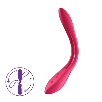 德國Satisfyer Elastic Joy 靈活樂趣創意雙人震動器 (紅)