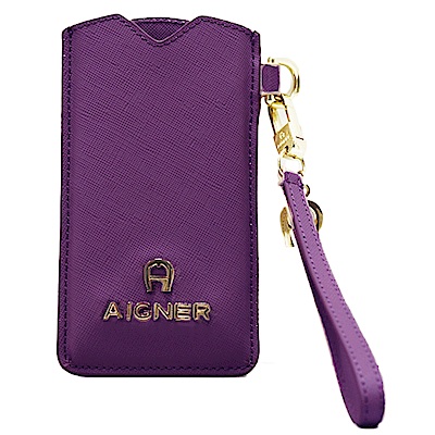 Aigner 艾格納 IPhone手機套-亮紫