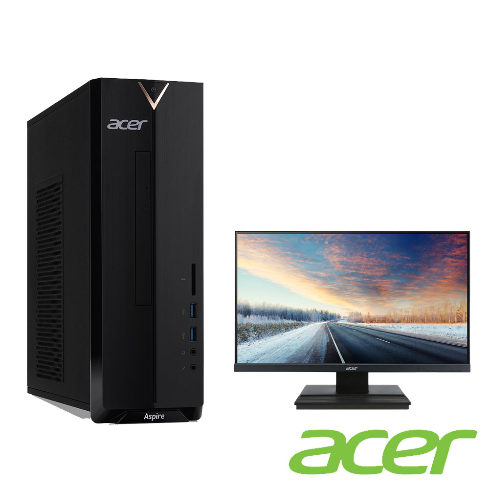 Acer XC330桌機+ V276HL 電腦螢幕組文書桌上型電腦