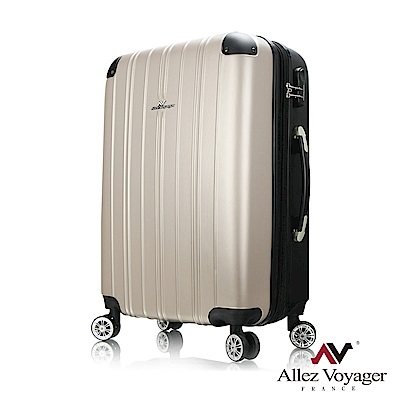 法國奧莉薇閣 24吋行李箱 ABS霧面加大硬殼旅行箱 箱見歡-漾彩系列 (金黑色)