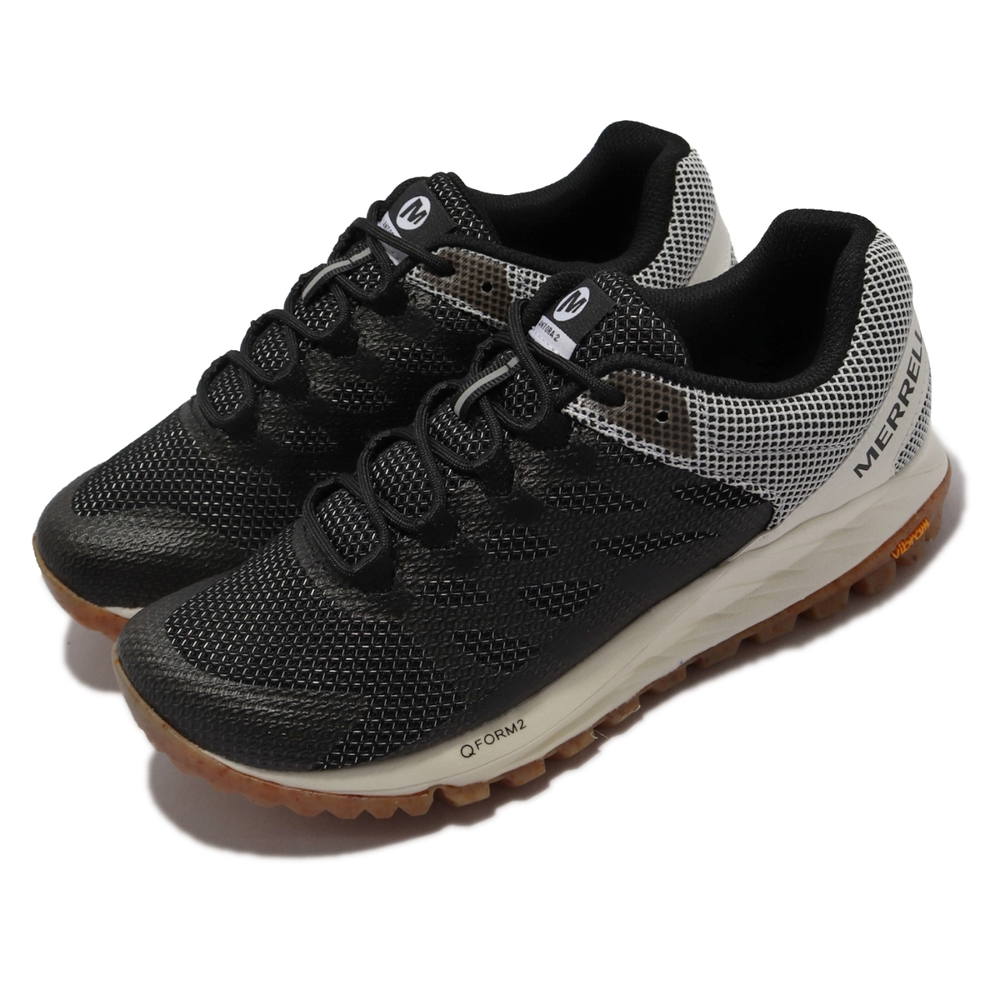 Merrell 慢跑鞋 Antora 2 Solution Dye 女鞋 抗撕裂網布 穩定 彈性 耐磨黃金大底 黑白 ML067090