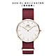 Daniel Wellington DW 手錶 Classic Roselyn 36mm玫瑰紅織紋錶-白錶盤-玫瑰金框 DW00100271 product thumbnail 1