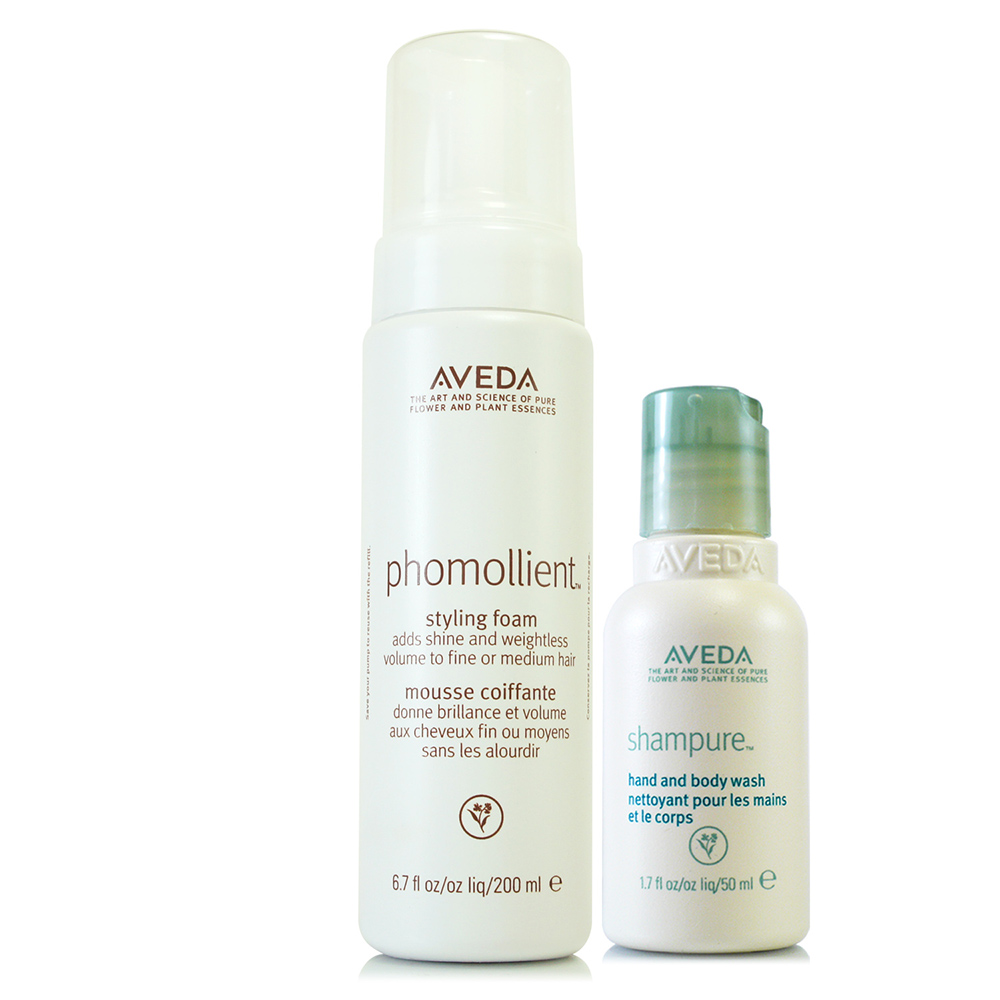 AVEDA 泡沫雕200ml+沐浴乳50ml(隨機出貨)