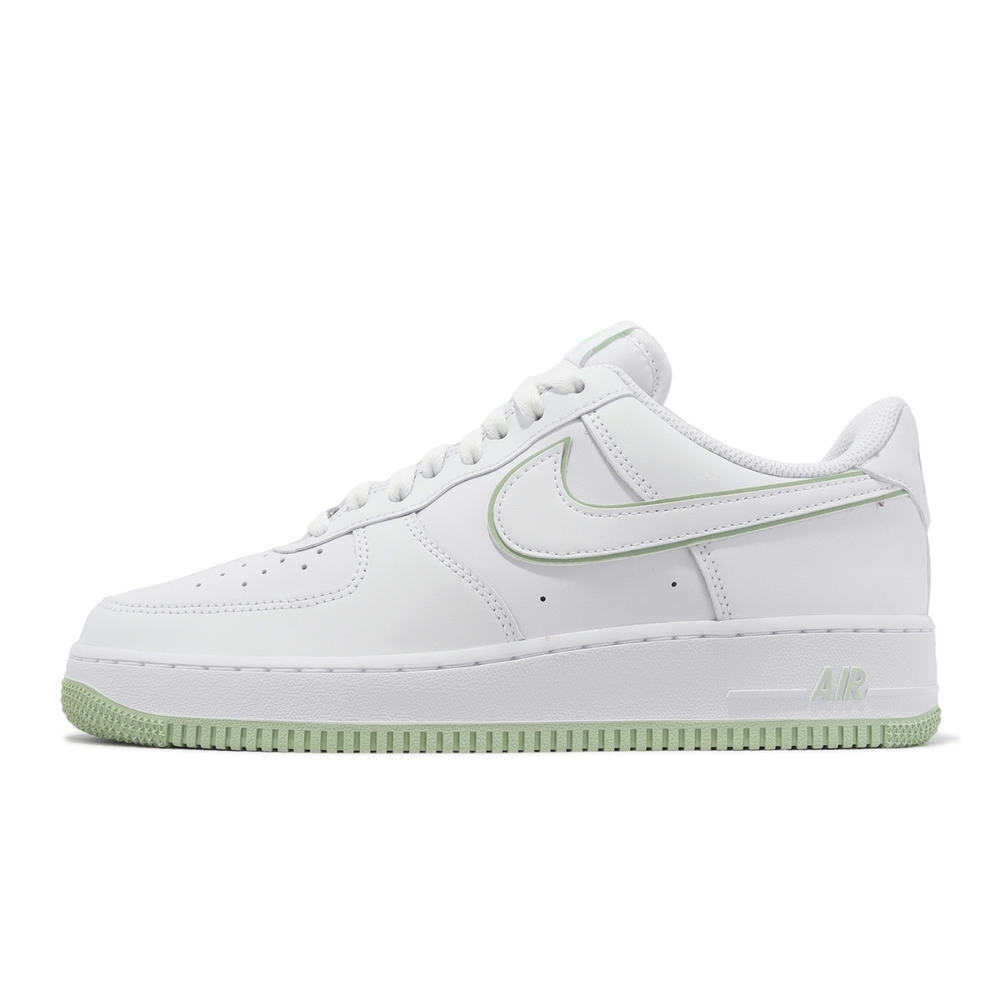 Nike 休閒鞋Air Force 1 07 白哈密瓜綠男鞋AF1 綠滾邊DV0788-105