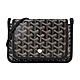 GOYARD PLUMET 經典LOGO翻蓋扁斜背包-黑 product thumbnail 1