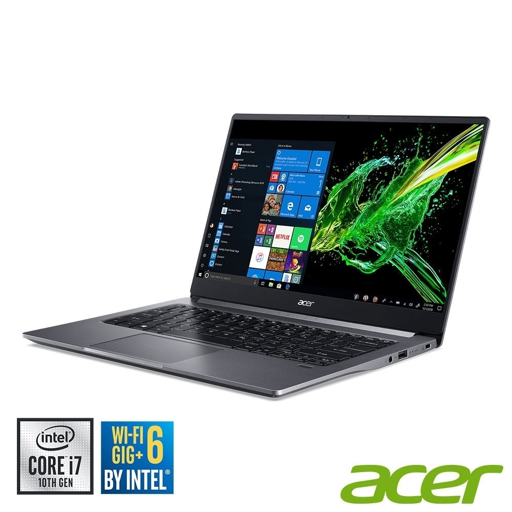 Acer SF314-57-57FV 14吋輕薄筆電(i5-1035G1/8G/512G SSD/Swift 3/灰)Acer Swift3 系列