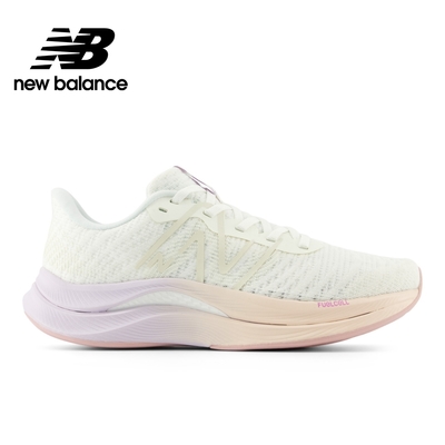 【New Balance】 慢跑鞋_米白粉紫_女性_WFCPRWV4-D楦