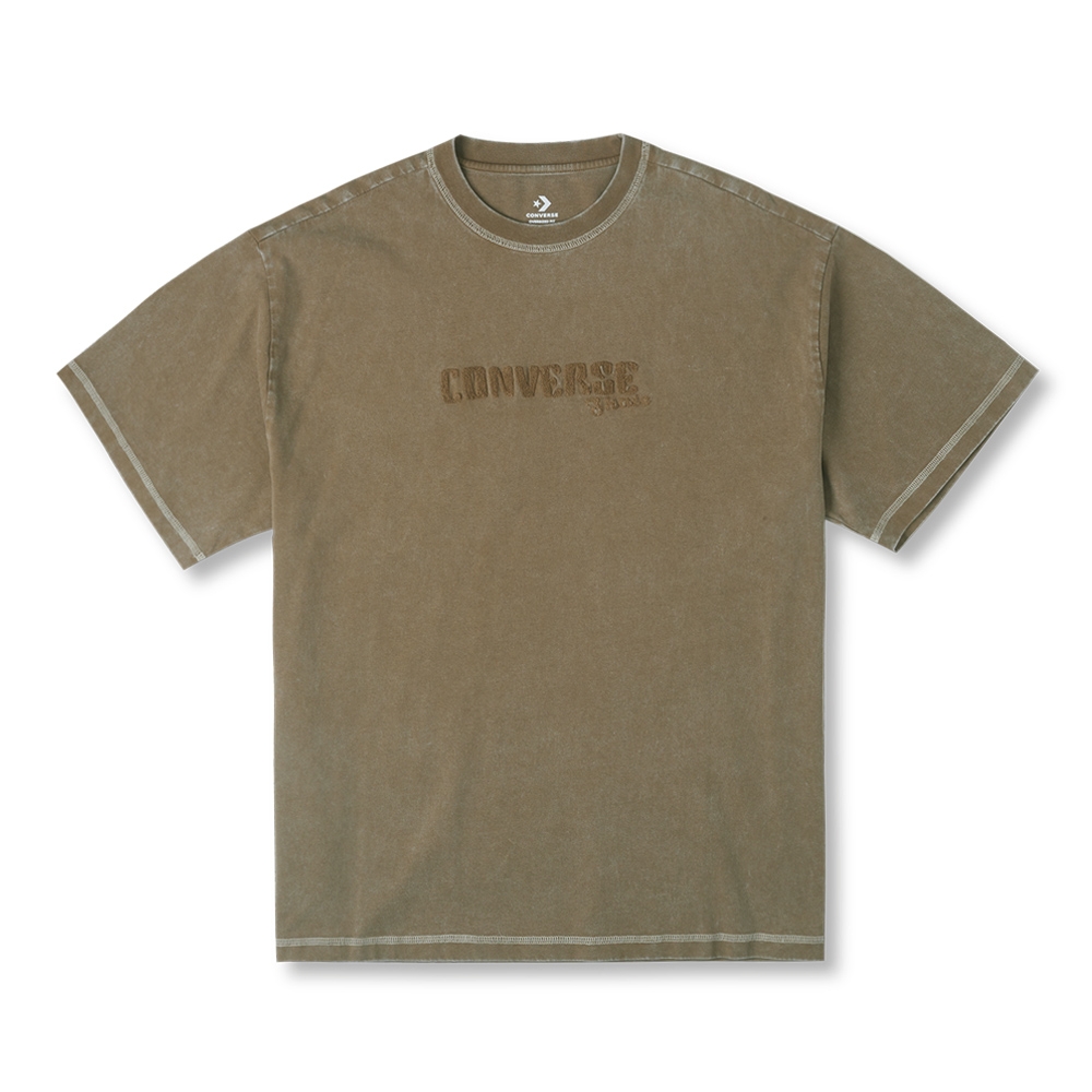 CONVERSE SKATEBOARD WASH TEE 短袖上衣 男 棕色-10026164-A01