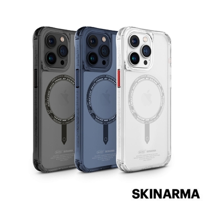 【SKINARMA】Saido 低調風格磁吸防摔手機殼 附掛繩環 iPhone 15 系列