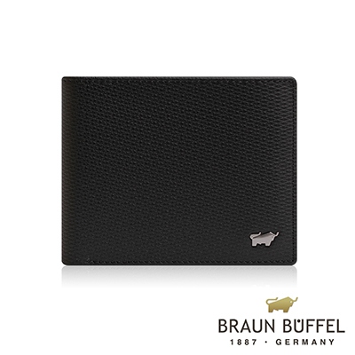 BRAUN BUFFEL -席德系列8卡皮夾 - 雅典黑