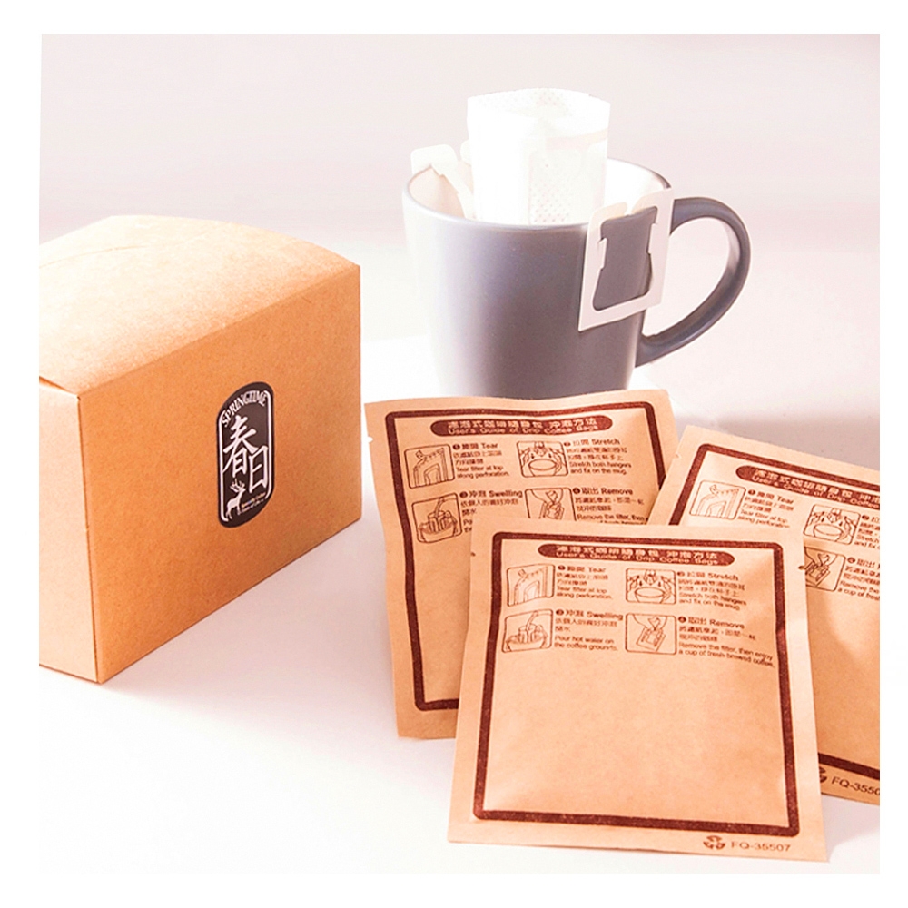 春日咖啡-衣索比亞-谷吉區精選G1水洗 瀘掛式咖啡30入(盒裝)