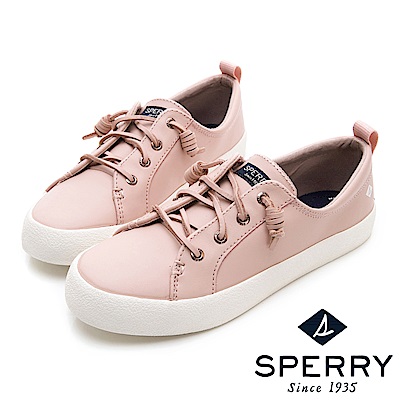 SPERRY 粉彩潮流時尚牛皮休閒鞋(女)-粉色