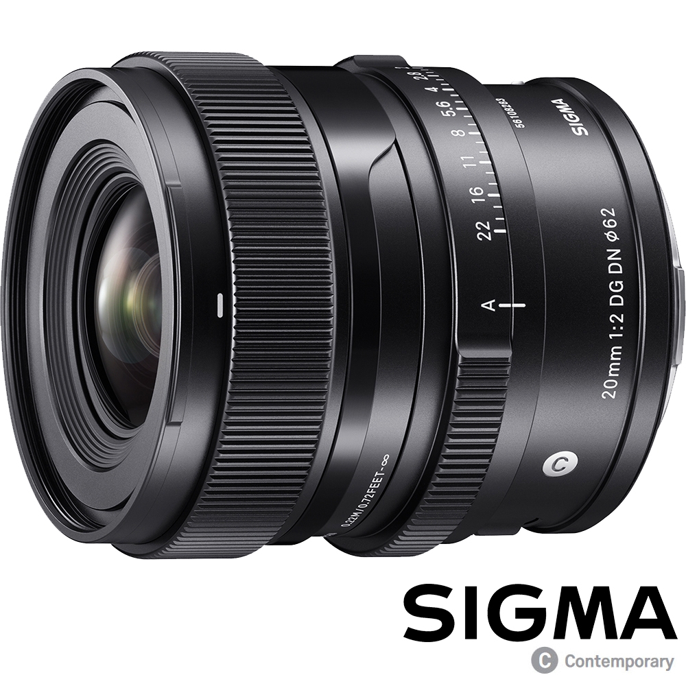 SIGMA 20mm F2 DG DN Contemporary (公司貨) 超廣角大光圈人像鏡 i 系列 全片幅微單眼鏡頭