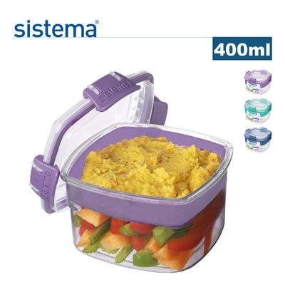 【sistema】紐西蘭進口to go系列優格雙層保鮮罐-400ml(顏色隨機)