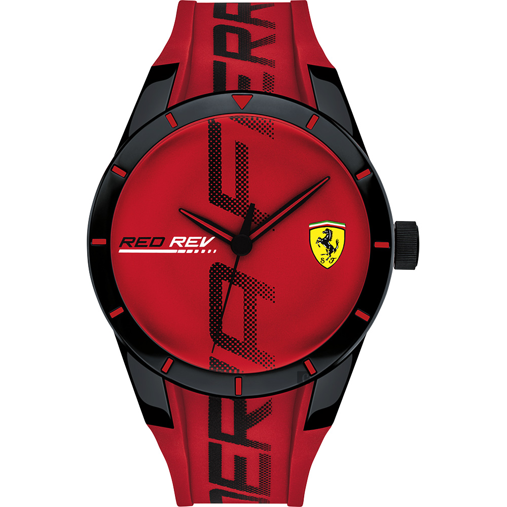 Scuderia Ferrari 法拉利 Red Red 手錶-紅/43mm