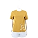 MAX MARA-Leisure MONVISO M字莫代爾棉土黃色短袖TEE T恤 product thumbnail 1