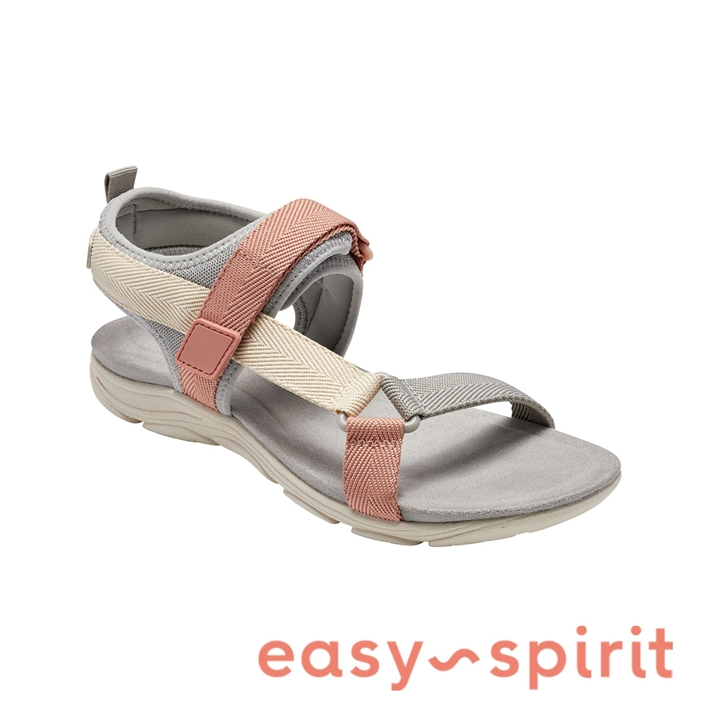 Easy Spirit-seLOCKE 舒適休閒涼鞋-粉灰色